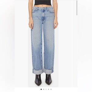 MOTHER The Dodger Skimp High‎ Waist Cuffed Hem Wide Leg
Jeans size 32 NWT